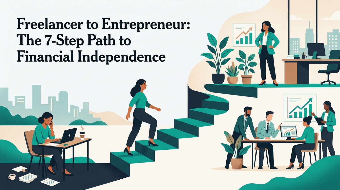 Freelancer to Entrepreneur: The 7-Step Path to Financial Independence